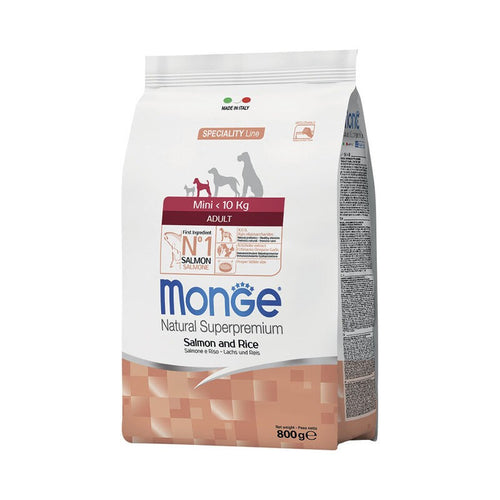 Monge Speciality Line Monoprotein secco Cani Adulti Mini salmone e riso