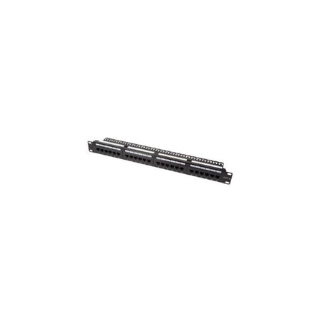 Pannello Patch 24 Posti 1HE Cat.6 UTP Nero