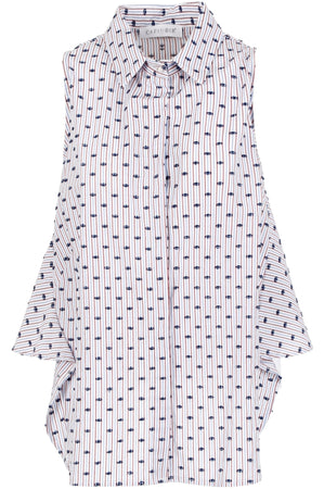 CAMICIA SMANICATA BALZA DIETRO