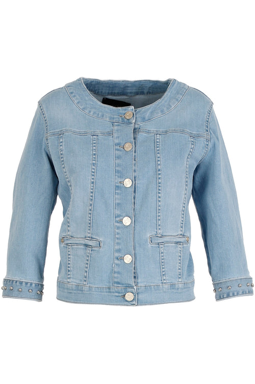 GIACCHETTO DENIM CON BORCHIE