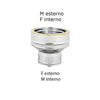Aumento inox doppia parete da Di 150 - De 200 mm a Di 200 - De 250 mm
