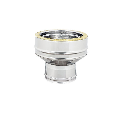 Aumento inox doppia parete da Di 150 - De 200 mm a Di 250 - De 300 mm