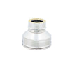Riduzione inox doppia parete da Di 130 - De 180 mm a Di 80 - De 130 mm