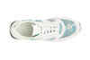 SNEAKER IN PELLE SCAMOSCIATA E TESSUTO FLOREALE