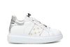 SNEAKERS IN PELLE CON FACIA LOGATA LATERALE