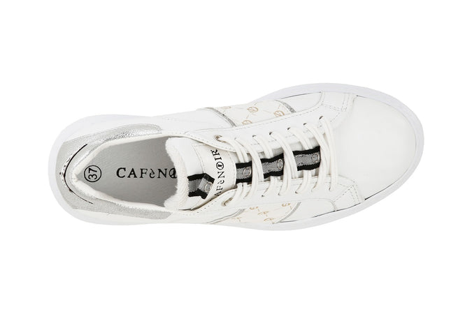 SNEAKERS IN PELLE CON FACIA LOGATA LATERALE