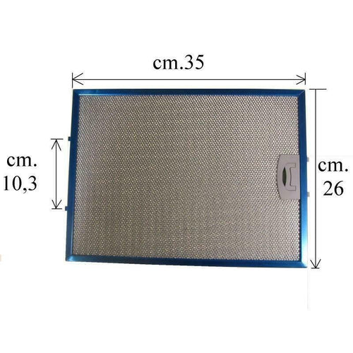 FILTRO CAPPA TECNOWIND ALLUMINIO mm260x351x8 : TW 4FIL0097 --F 262