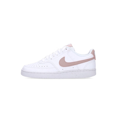 Nike Scarpa Bassa Donna W Court Vision Low Next Nature White/pink Oxford da donna
