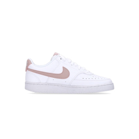 Nike Scarpa Bassa Donna W Court Vision Low Next Nature White/pink Oxford da donna