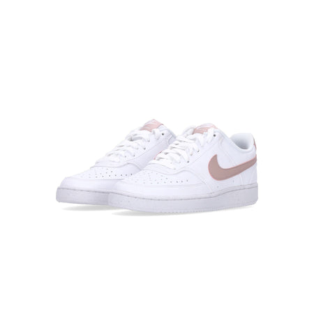 Nike Scarpa Bassa Donna W Court Vision Low Next Nature White/pink Oxford da donna
