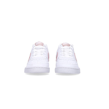 Nike Scarpa Bassa Donna W Court Vision Low Next Nature White/pink Oxford da donna