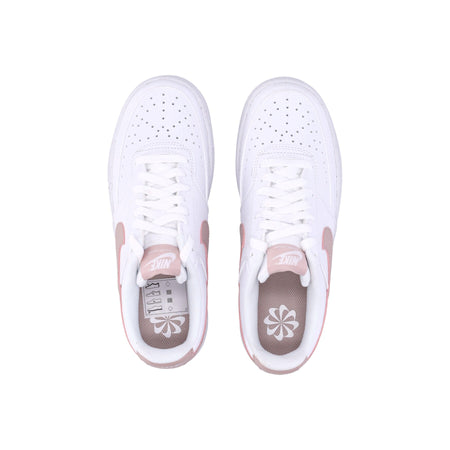 Nike Scarpa Bassa Donna W Court Vision Low Next Nature White/pink Oxford da donna