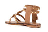 SANDALO IN PELLE CON ZIP LATERALE