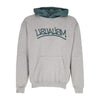 USUAL Felpa Cappuccio Uomo Usualism Hoodie Heather Grey/dark Green da uomo