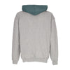 USUAL Felpa Cappuccio Uomo Usualism Hoodie Heather Grey/dark Green da uomo