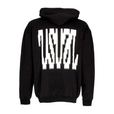 USUAL Felpa Cappuccio Uomo Digi Hoodie Black da uomo