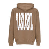 USUAL Felpa Cappuccio Uomo Digi Hoodie Brown da uomo