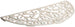 Biscottini Zerbino in ghisa finitura bianca anticata L68,5xPR32xH1,5 cm