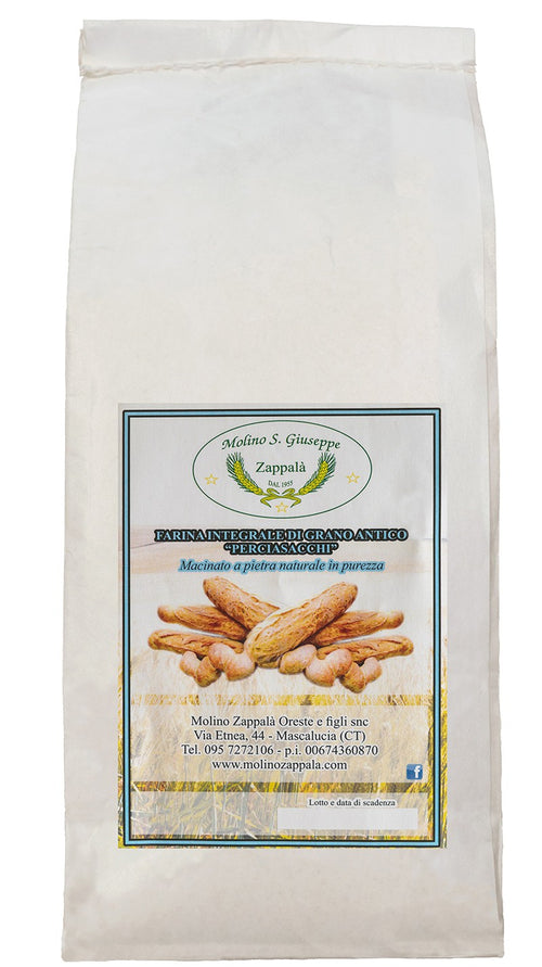 1Kg Farina Perciasacchi integrale di grano siciliano - Molino Zappalà