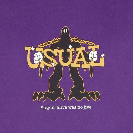 USUAL Felpa Cappuccio Uomo Jive Hoodie Purple da uomo