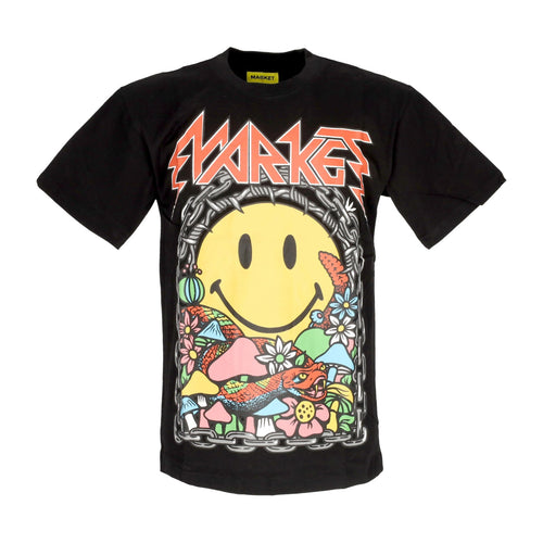 MARKET Maglietta Uomo Iron Market Tee X Smiley Black da uomo
