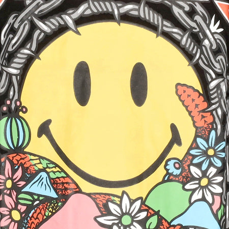 MARKET Maglietta Uomo Iron Market Tee X Smiley Black da uomo