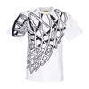 MARKET Maglietta Uomo Smiley In the Net Uv Tee X Smiley White da uomo