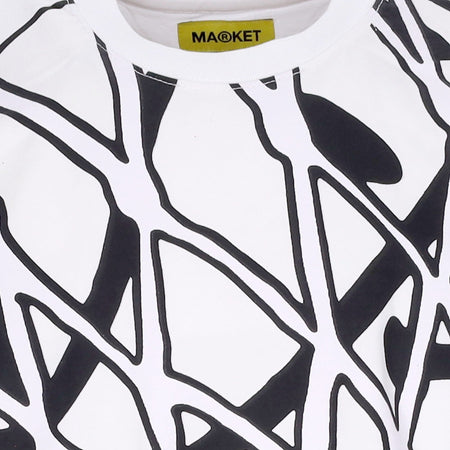 MARKET Maglietta Uomo Smiley In the Net Uv Tee X Smiley White da uomo