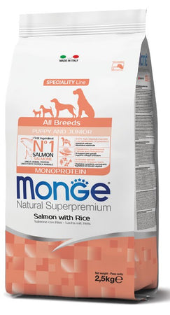 Monge Speciality Line Monoprotein secco Cani Puppy & Junior salmone e riso
