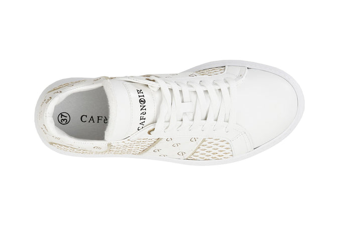SNEAKERS IN RAFFIA E PELLE