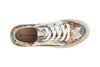 SNEAKER IN TESSUTO STAMPA FLOREALE CON RIPORTO SULLA FASCIA CORDA