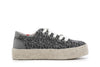 SNEAKER FASCIA CORDA IN CANVAS RICAMATO