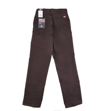 DICKIES Pantalone Lungo Uomo 874 Work Pant Rec Dark Brown da uomo