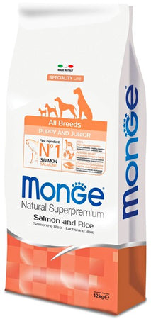 Monge Speciality Line Monoprotein secco Cani Puppy & Junior salmone e riso