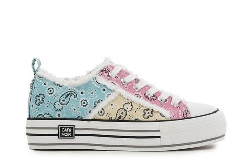 SNEAKERS MULTICOLOR CON TESSUTO FANTASIA