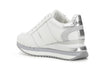 SNEAKERS IN PELLE CON BANDA LOGO LATERALE