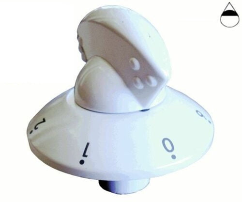 DELONGHI ELBA MANOPOLA BIANCA CUCINA GAS PIANO COTTURA ATTACCO mm.6 M 843