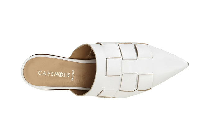 SABOT IN PELLE INTRECCIATA A MANO