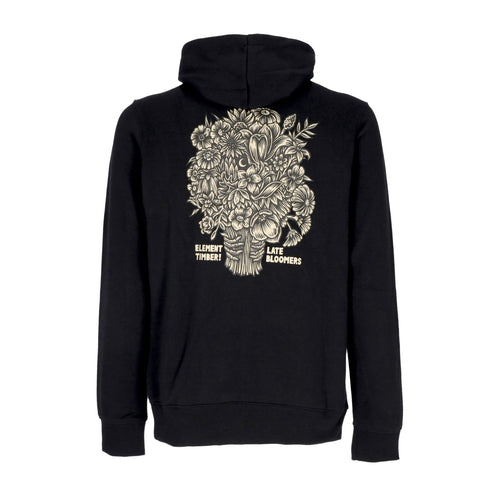 ELEMENT Felpa Cappuccio Uomo Bouquet Hoodie X Timber Flint Black da uomo