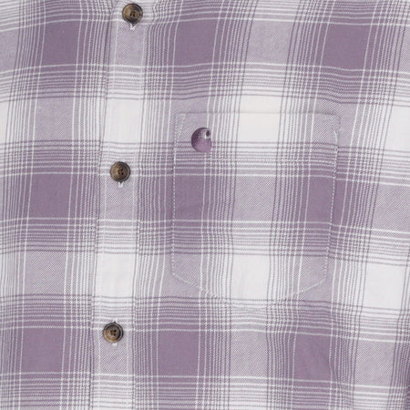 CARHARTT WIP Camicia Manica Lunga Uomo L/s Deaver Shirt Misty Thistle da uomo