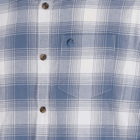 CARHARTT WIP Camicia Manica Lunga Uomo L/s Deaver Shirt Storm Blue da uomo