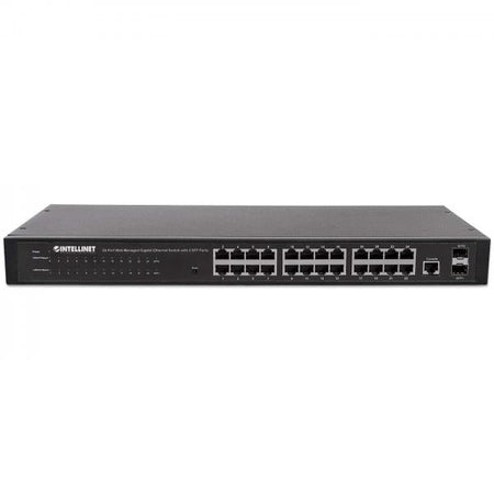 Switch 24 porte Web-Managed Gigabit Ethernet con 2 porte SFP