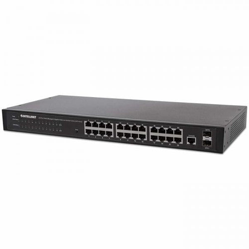 Switch 24 porte Web-Managed Gigabit Ethernet con 2 porte SFP