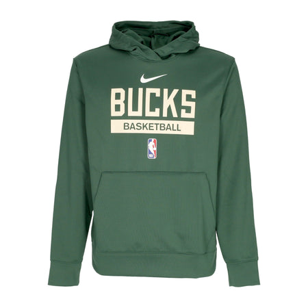 NIKE NBA Felpa Leggera Cappuccio Uomo Nba Dri-fit Spotlight Hoodie Milbuc Black da uomo