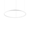 Sospensione Moderna Oracle Alluminio-Plastiche Bianco Led 55W 4000K D90Cm