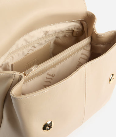 1ª Classe Alviero Martini Mini Tote Donna Avorio Pelle Nappata con Tracolla LE86_8631_0905