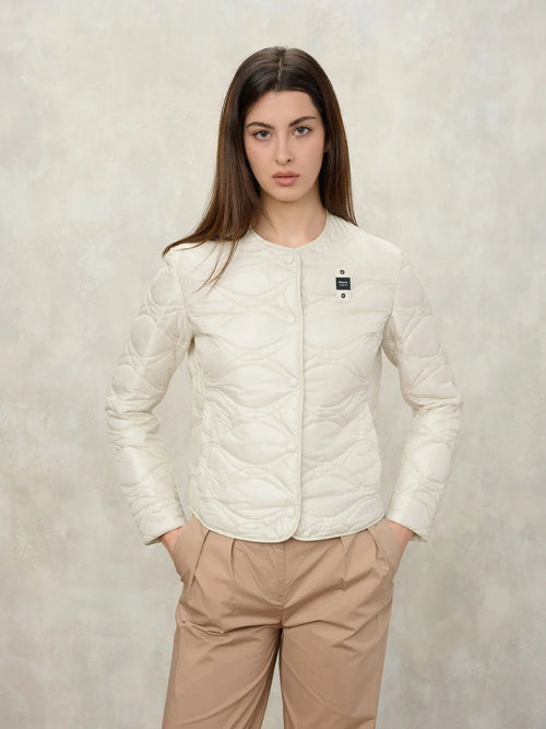Blauer Giubbino Donna Trapuntato Bianco Dalrymple – Piumino leggero primaverile 26SBLDC02175