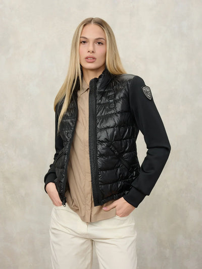 Blauer Giubbino Donna Haskel Nero – Piumino ibrido con maniche in scuba 26SBLDC02206