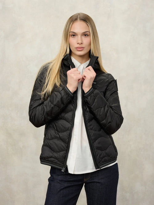 Blauer Piumino Donna con Cappuccio Camelia Nero– Giubbino leggero mezza stagione 26SBLDC03169