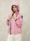 Blauer giacca donna Anawan antivento e antipioggia con cappuccio rosa